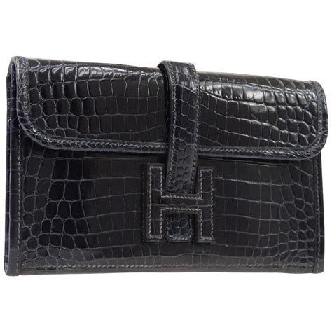 hermes crocodile leather wallet